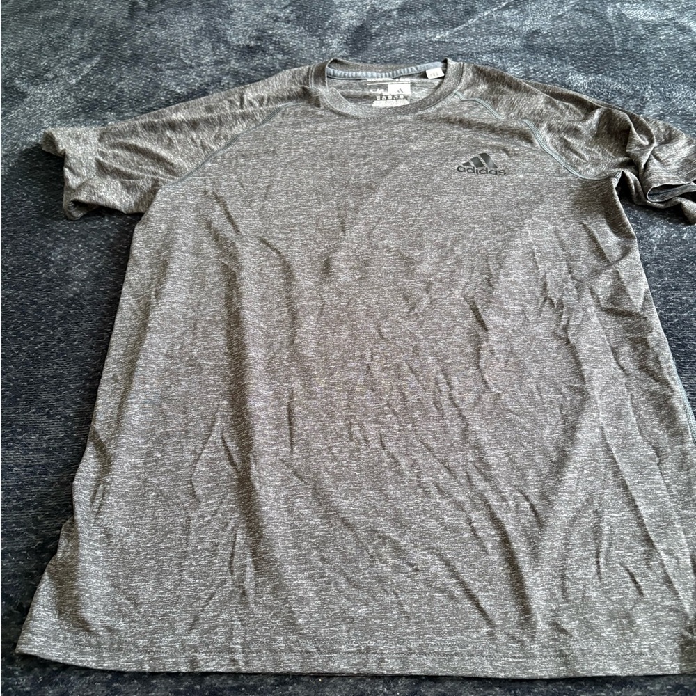 Adidas Men's Heathered Gray Tee
